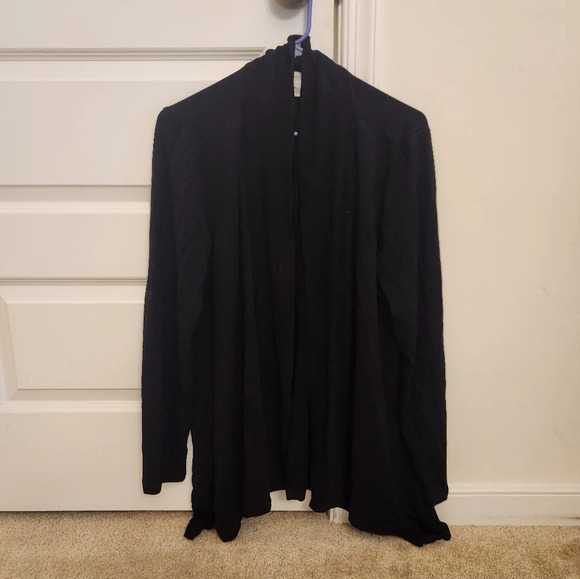 Liz Claiborne Black Cardigan Size XL Womens Open Front #Q385 - Picture 1 of 4